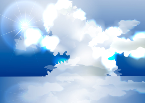 積乱雲のイメージ、夏