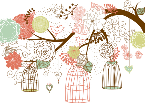 鳥かご Popな背景 Backdrop 鳥かご Popな背景 Backdrop