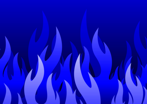 青い大きな炎のイラスト 火 炎 Backdrop